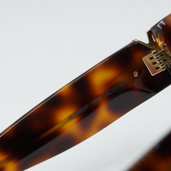 🕶️ New Saint Laurent SLM95/F 003 Sunglasses - Havana Frame, Green Lenses - Picture 8 of 12